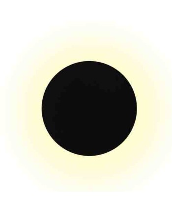 BORA BORA * APLIQUE LED REDONDO NEGRO - 6W 3000K